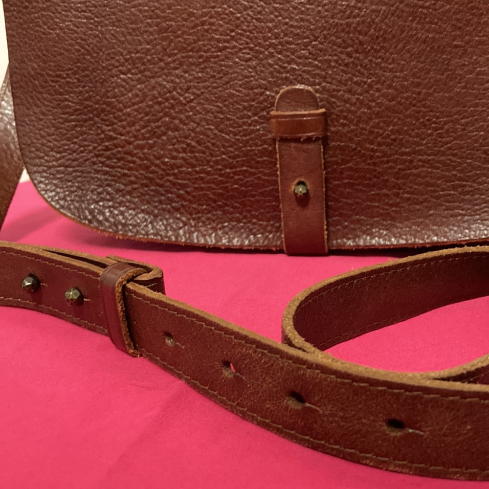 Lucky Brand Leather Bag Sz Medium - Picture 4 of 16